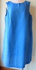 FLAX Designs Linen Shift Dress L NWT Diana Dress ROYAL