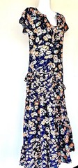 Sundance Pretty Petals Tiered Midi Dress Retails $178 PXXS Ruffle NWT