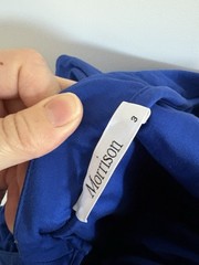 Morrison Zeta Dress Size 3 / AU 12 / US 8 Maxi Cobalt Blue Ruffle