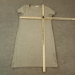 Artisan NY T-Shirt Dress Womens Medium Brown Shift Flowy Short Sleeves Stretch