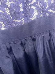 Eliza J Blue Floral Lace Fit & Flare V-Neck Sleeveless Knee Dress 6P