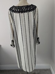 Soft Surroundings Boho Beachy Dress Sz M Embroidered Cottagecore Comfort Summer