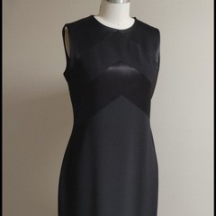 Tahari Black Long Gown 10