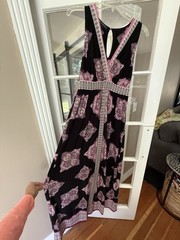 INC International Concepts Sleeveless Maxi Dress Sz Medium Geometric Bohemian…