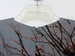 Akris Wedding Tower Building Print Wool Dress Darmstadt Germany Trees Clock 8
