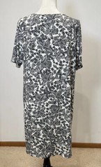 J. Jill Size Large Wearever Collection Floral Dress Rayon Lycra Spandex