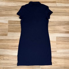 Vintage Polo Ralph Lauren Mini Polo Dress Navy Pique Knit Preppy Size Medium