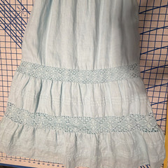 J. Jill Linen Tiered Sleeveless Mint Color Maxi Dress Size Petite Medium