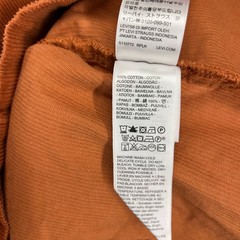 Levi&rsquo;s Corduroy Mini Dress Women Large Orange Button Front Sleeveless Retro Boho