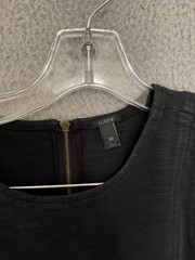 J. Crew Womens Dress black Size 00 back zip sleeveless Adult