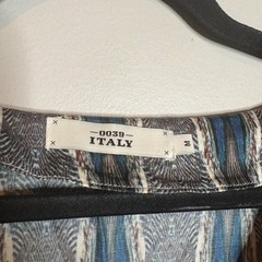 0039 Italy patterned tunic top