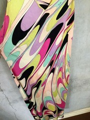 EMILIO PUCCI Womens Dress Multicolor Geometric Pink Purple Black 550