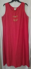 STEPHANIE THOMAS REDISH ORANGE SHEATH DRESS SIZE 18 #2601