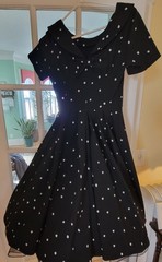 Marvelous Mrs. Maisel Polk A Dot Dress Medium With Petticoat! Size Medium