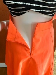 Double zero Dress stripe/Solid Sleeveless,Cut Out, Lined,STRETCH,L, Multicolor.