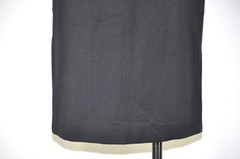 J CREW Black Jersey Structured Knit Silver Zipper Sheath Pencil Dress Women S M