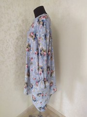 Azade By Erdem Blue Floral Dress Tunic Size 46