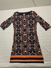 Vince Camuto Kaleidoscope Paisley Border Stripe Sheath Dress – 8 Price: