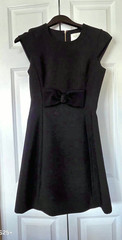 Kate Spade New York Black Women’s A-Line Sleeveless Bow Back Zip Dress 0