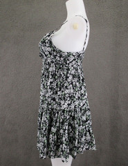 BP. Women’s Mini Dress M Black White Floral 100% Cotton #4633
