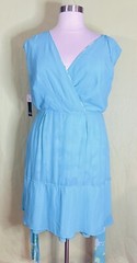 ADRIANNA PAPELL Women’s Size 18W Sleeveless V-Neck Floral Fit + Flare Dress NWT