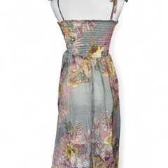 Vintage Hawaiian-Style Dreamy Garden Floral Maxi Dress