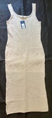 Thread Knit Thank Dress In A Light Beige Or Off- White Color Size M.