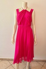 🔥 MAX MARA 🔥 Pure Silk Flare Sleeveless MIDI Dress IT42_FR40_DE38