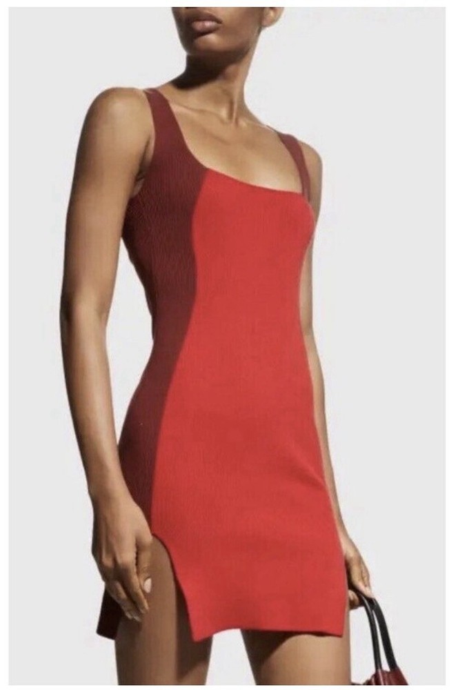 Solid And Striped Body Con NWT Size XS color block Ribbed Mini