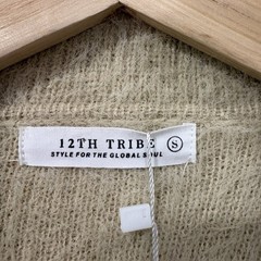 12th Tribe Cardigan Sweater Dress Small Fuzzy Button Front Midi Angel Ethereal