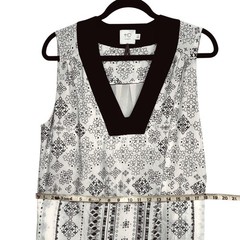 Anthropologie HD in Paris Eventide Midi Sheath Dress, Size 8, Soft Rayon Blend