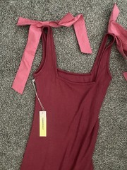 Summersalt The Softest Ribbed Tie-Shoulder Maxi Dress Womens NWT Small