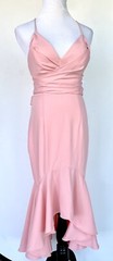 JARLO Melrose Pink Cocktail Bridesmaid Midi Dress Retail $185 Price $79 NWTSZ 6