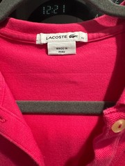 LACOSTE Hot Pink Piqué Polo Dress Size 40, Excellent condition, rarely worn