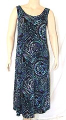 Travel Knit Dress, long A-Line Tank, Stretchy NO-IRON poly/span, #014