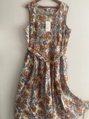 Seasalt Organic Cotton Women&rsquo;s Belle Dress Size 18 Tall