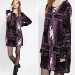 MinkPink X Urban Outfitters Women’s Purple Daytripper Shift Dress Size S $89