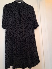 Rag & Bone Animal Cheetah Leopard Semi-Sheer Black Dress XS