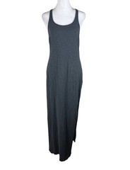 Lululemon Refresh II Maxi Dress Gray Racer Back Slit Athletic Athleisure Size 6