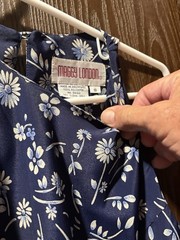 Blue Print Maxi. Size 8. Dry Clean Only