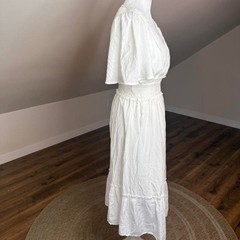 Baltic Born White Midi Dress | Size S | Cottagecore Dream