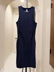 NWT Lululemon Ribbed Softstreme Slim-Fit Tank Dress Black BLK Size 6