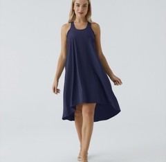 HALARA Breezeful Racerback Side Pocket High Low MIDI Quick DryCasual Dress Small