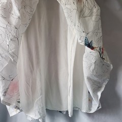 Johnny Was Workshop Embroidered Tiered Dress Size Medium Ruffles Boho Butterfly