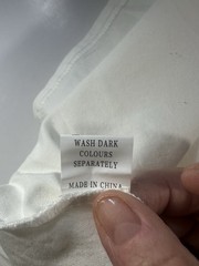 HALIFE White Button Front Pocket Dress Soft Girl Coastal Summer Sundress Size L