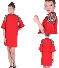 Michal Negrin Red MISTY Dress Sz.38 / S ~ NWT
