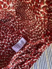 J. Crew Empire Waist Midi Dress In Strawberry Swirl Print Sleeveless Sz 2X