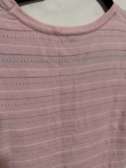 OUGES Pink Solid Knit Sheath Dress Sleeveless Round Neck Knee Length S