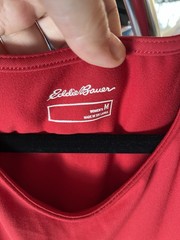 Eddie Bauer Aster Collection Medium Moisture Wicking Sleeveless Red Dress