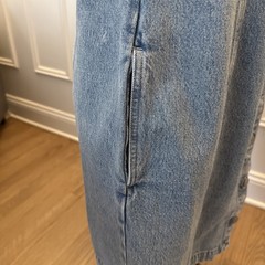 Levi&rsquo;s Denim Dress L Light Wash Button Front Scoop Neck Britney Spears Y2K